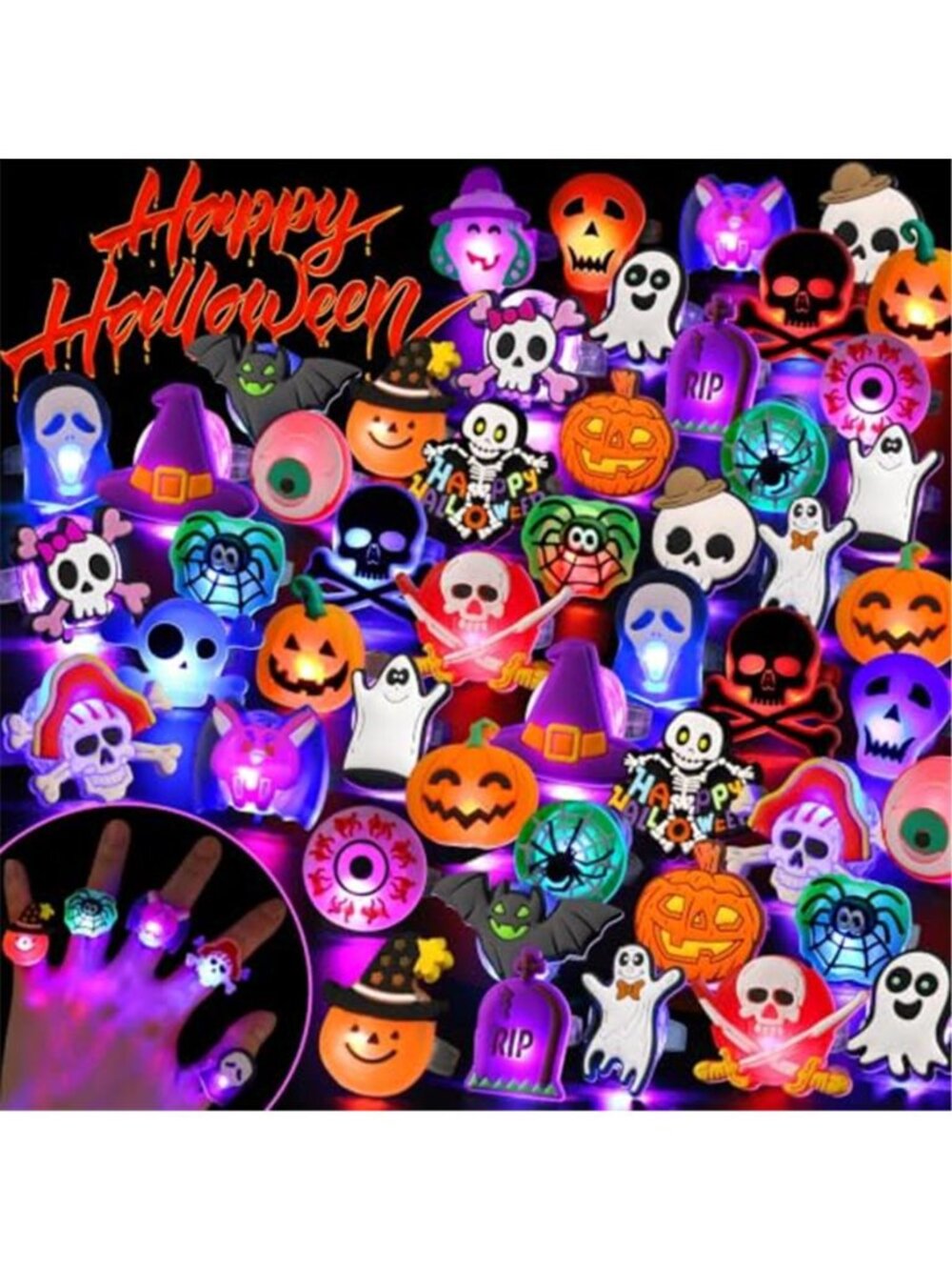 Halloween Party Favors 50Pcs Trick or Treats Halloween Toys for Kids